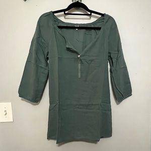 J. Crew XS green teal swim suit coverup